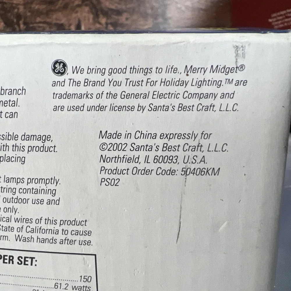 New Vintage 2002 MERRY MIDGET 300 Icicle Style Christmas Lights‎ 19.2ft